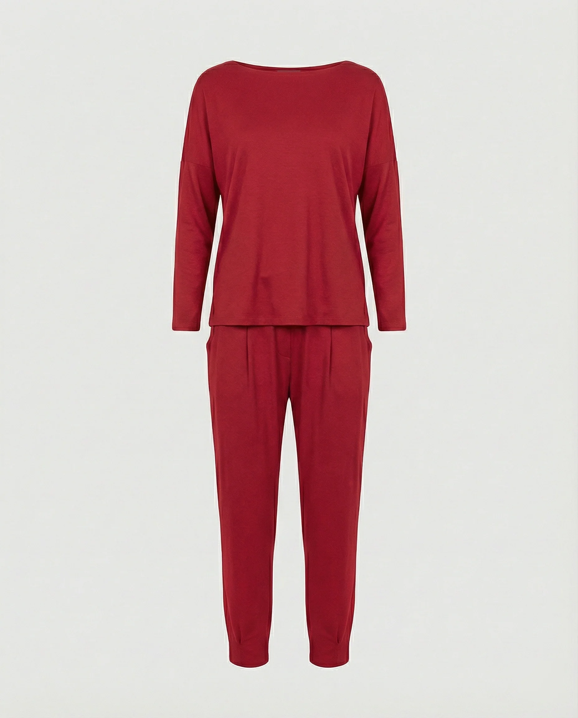 Jogginganzug Damen Lounge-Set mit weiten Ärmeln und Taschen - Image 6