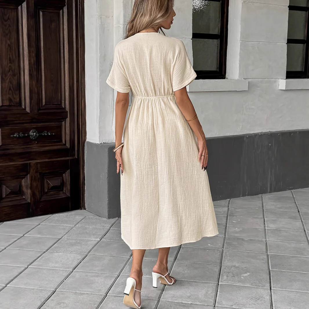 Maxikleid Freizeit mit Taillenband - Image 2