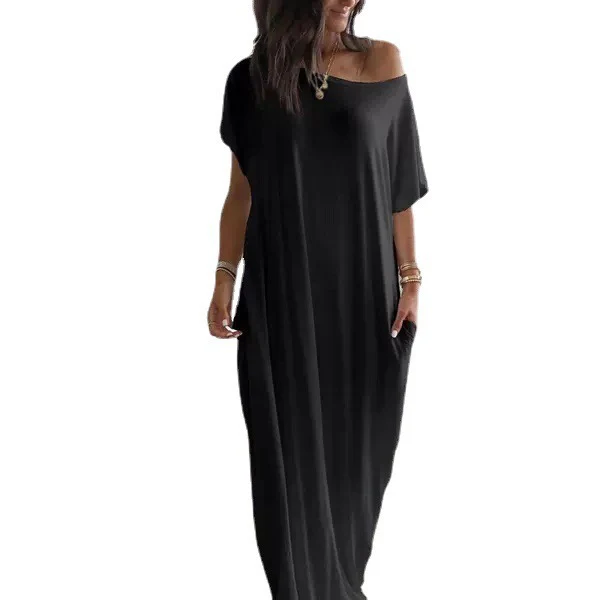 Damen lässiges Maxi-Überkleid mit weitem Schnitt und praktischen Taschen Heidi-Mode - Image 6