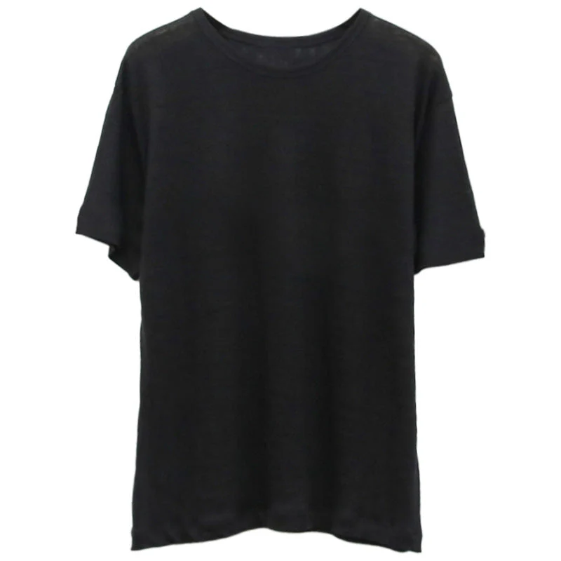 Damen Lässiges Oversize T-Shirt Aus Atmungsaktiver Baumwollmischung mit Strukturierter Oberfläche Heidi-Mode - Image 6