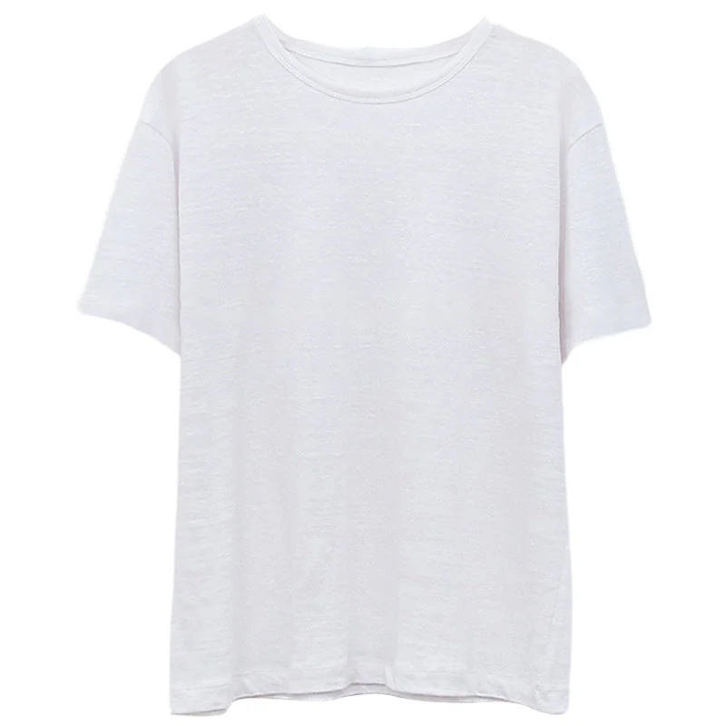 Damen Lässiges Oversize T-Shirt Aus Atmungsaktiver Baumwollmischung mit Strukturierter Oberfläche Heidi-Mode - Image 7