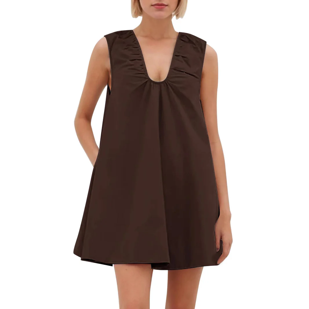 Damen Lässiges Sommerkleid mit Rüschen-Ausschnitt Heidi-Mode - Image 6