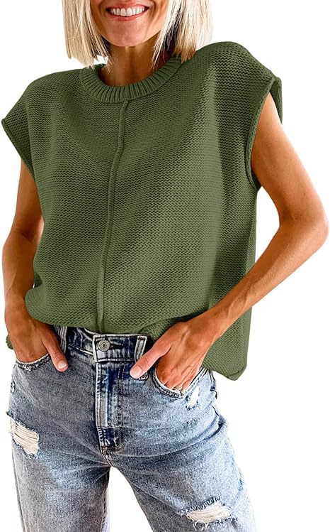Damen lässiges Strickoberteil mit überschnittenen Schultern und strukturierter Textur Heidi-Mode - Image 3