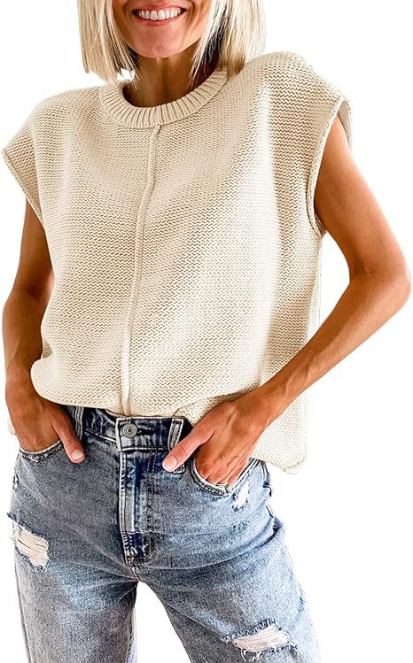 Damen lässiges Strickoberteil mit überschnittenen Schultern und strukturierter Textur Heidi-Mode - Image 8
