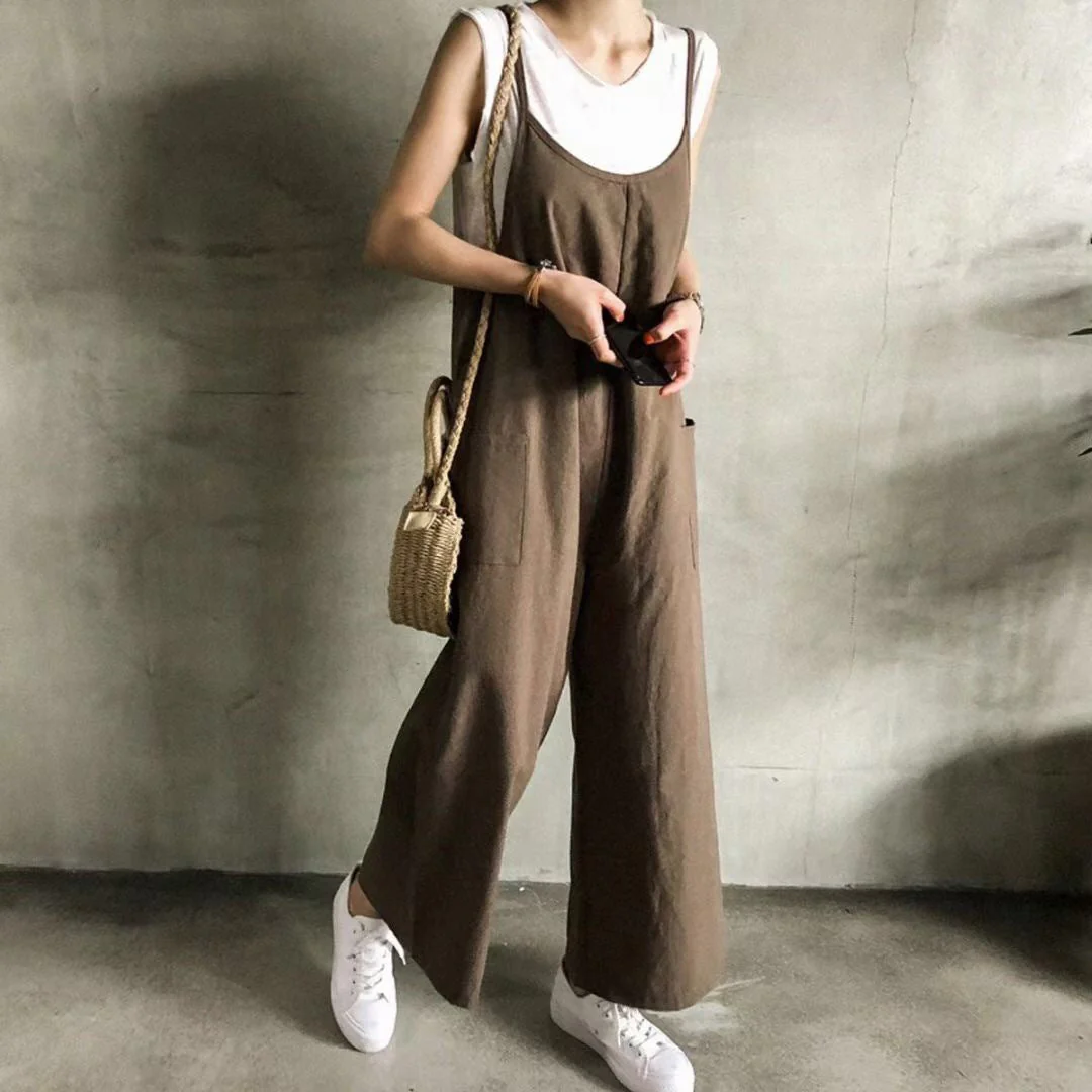 Damen Latzhose Im Lässigen Stil mit Verstellbaren Trägern und Großem Komfort Heidi-Mode - Image 6