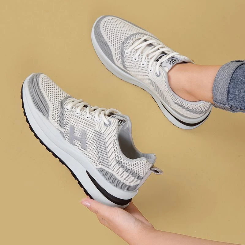 Damen Lauf-Sneaker mit atmungsaktivem Gewebe und stoßdämpfender Sohle Heidi Mode - Image 6