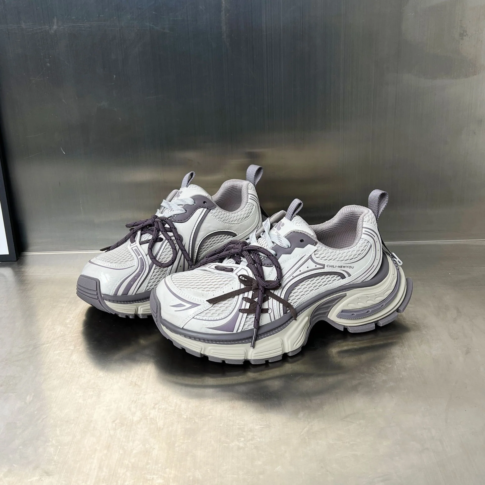Damen Lauf- und Fitness-Sneakers mit atmungsaktivem Mesh und dämpfendem Fußbett Heidi Mode