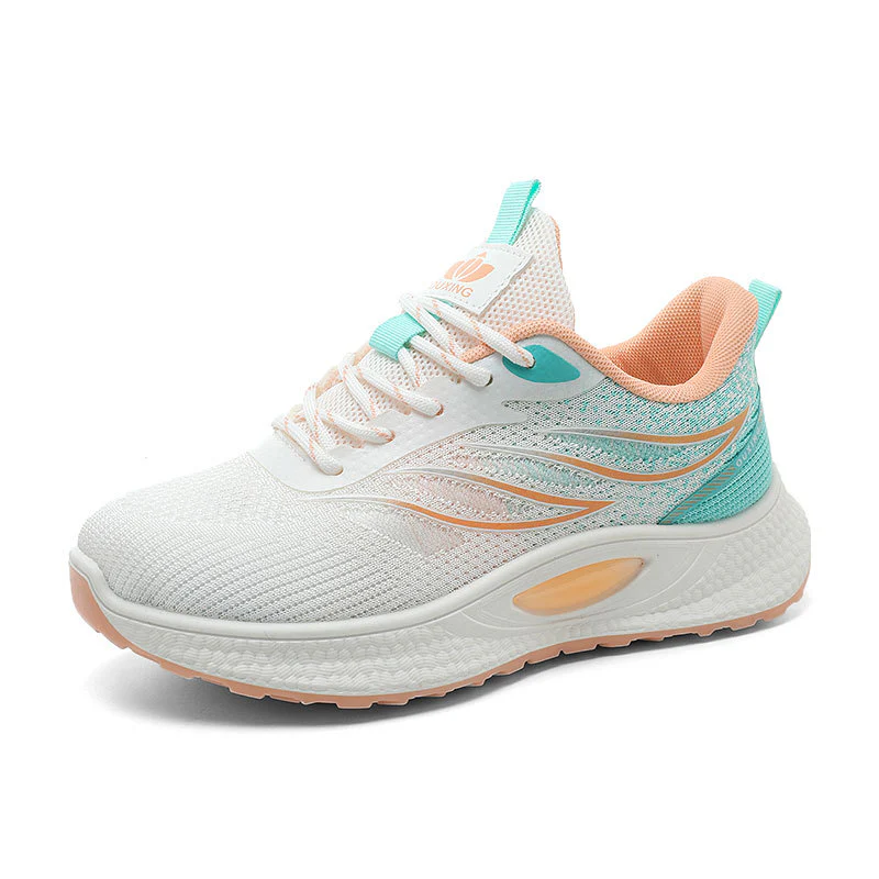 Damen Lauf- und Freizeitsneaker mit atmungsaktiver Oberflächenstruktur und dämpfender Sohle Heidi Mode