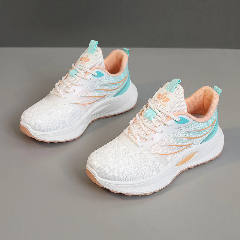 Damen Lauf- und Freizeitsneaker mit atmungsaktiver Oberflächenstruktur und dämpfender Sohle Heidi Mode - Image 7