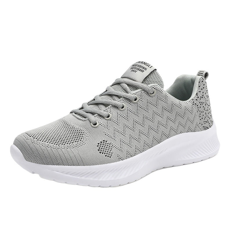 Damen Laufende Sneakers mit atmungsaktivem gestricktem Obermaterial und stoßdämpfender Sohle Heidi Mode