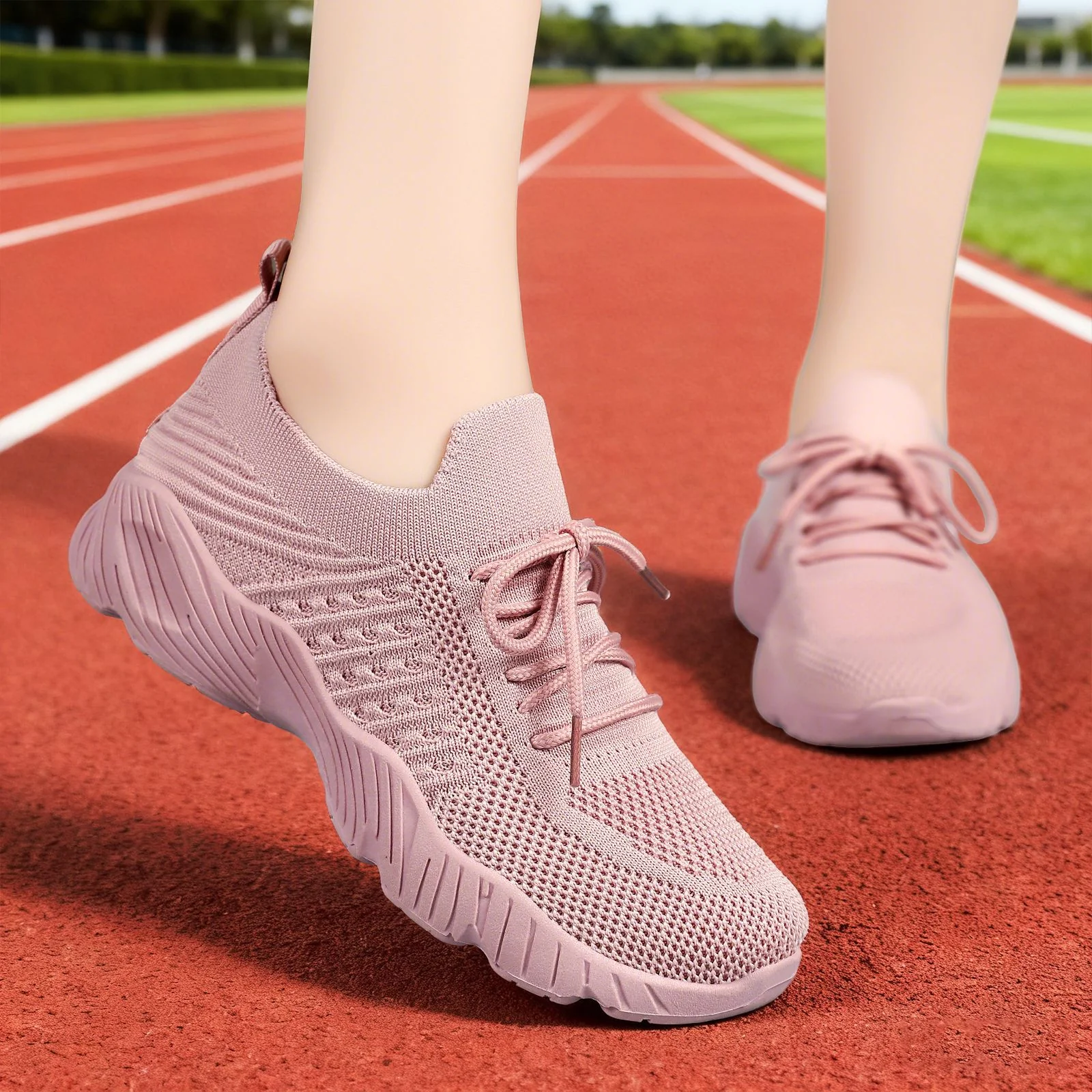 Damen Laufwäsche Sneakers mit elastischem Obermaterial und atmungsaktiver Sohle Heidi Mode - Image 2