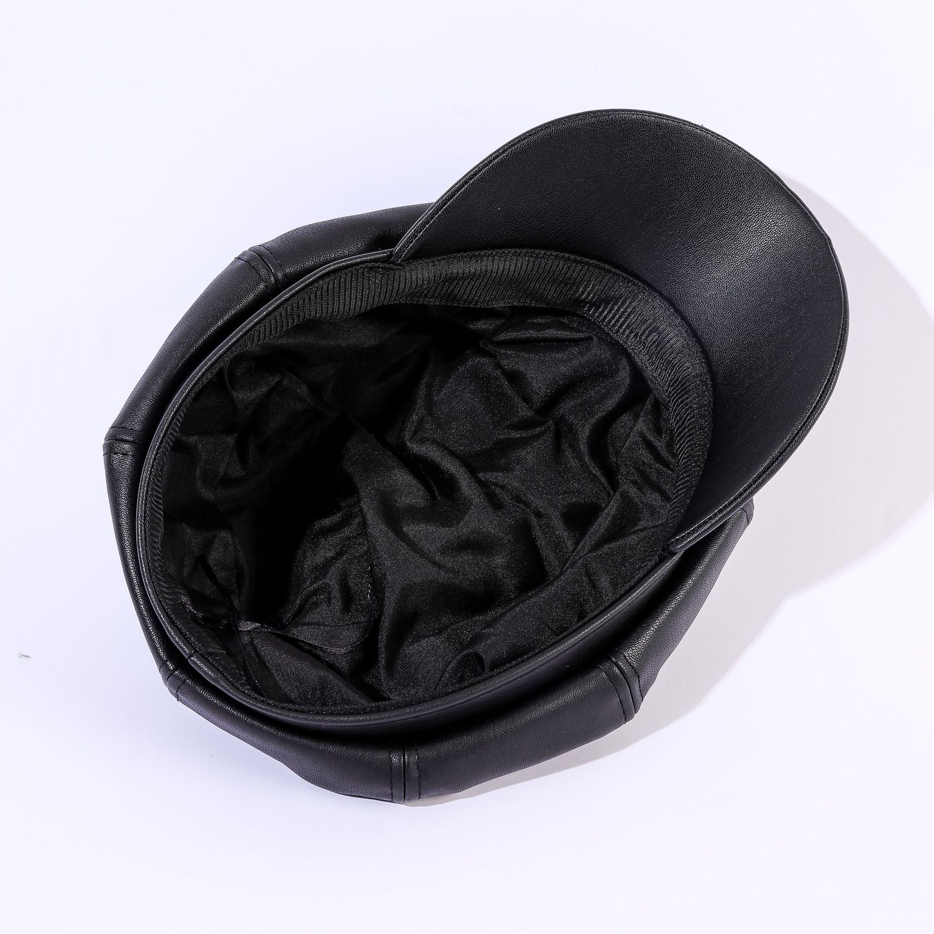Damen Leder-Baker Boy Cap mit Klassischem Design Heidi-Mode - Image 5