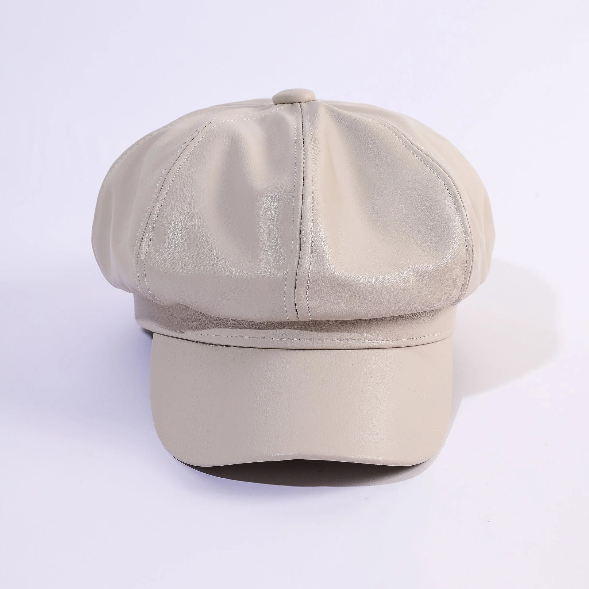Damen Leder-Baker Boy Cap mit Klassischem Design Heidi-Mode - Image 9