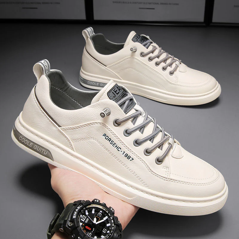 Damen Leder Sneakers mit modischen Akzenten und dämpfendem Sohlenprofil Heidi Mode - Image 2