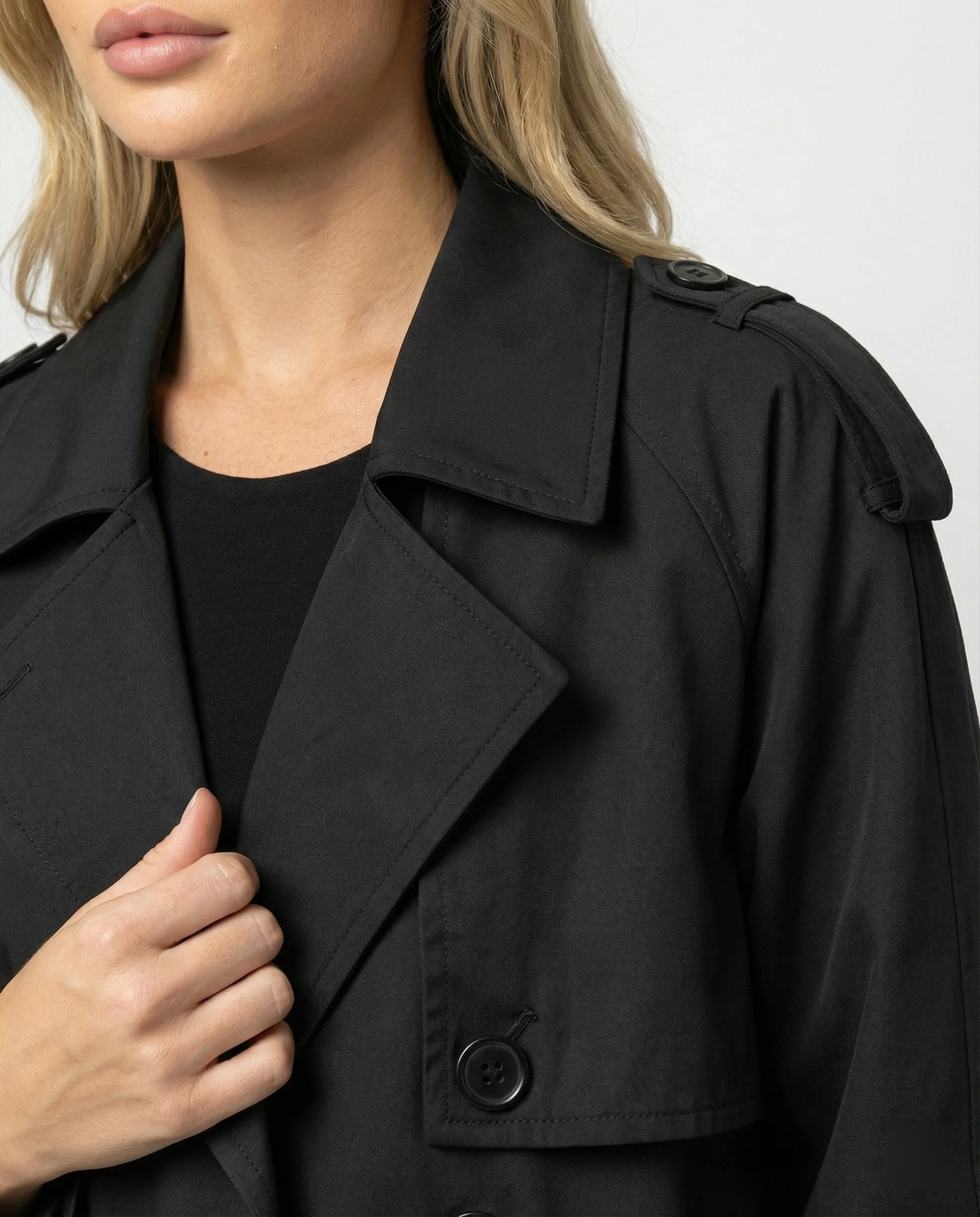 Damen Lederjacke Kurz Locker Geschnitten PU-Leder Stylische Übergangsjacke - Image 2