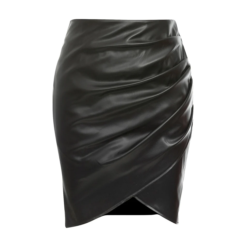 Damen rock mit asymmetrischer Drapierung und schickem Schnitt Heidi-Mode - Image 2
