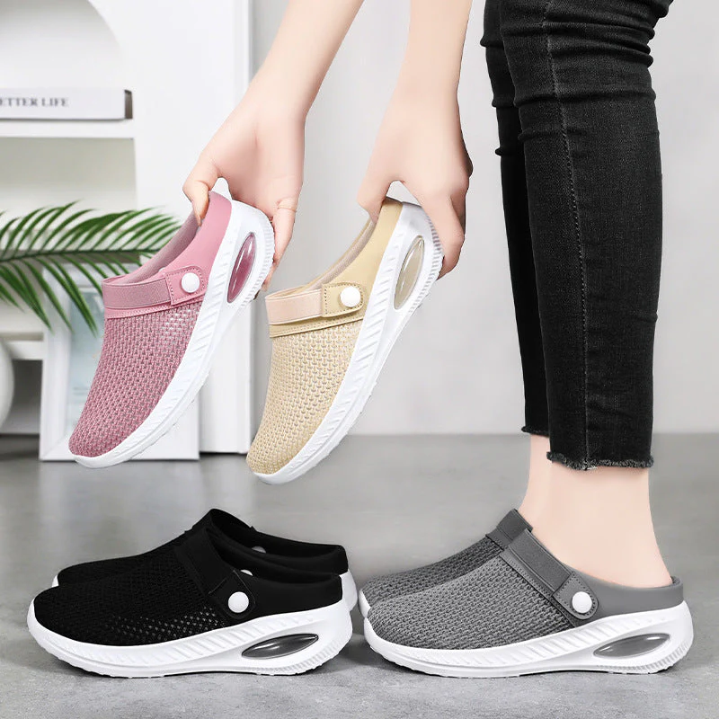 Damen Leichte Clogs mit Atmungsaktivem Obermaterial und Flexiblem Fußbett Heidi-Mode - Image 4
