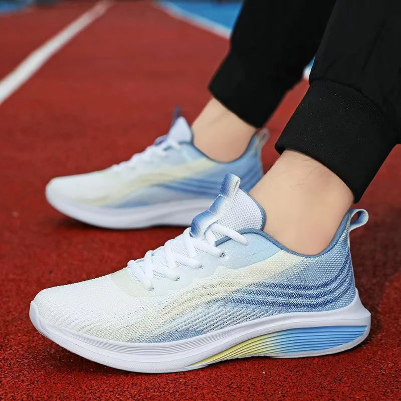 Damen Leichte Fitness-Sneaker mit atmungsaktiver Strick-Oberfläche und stoßdämpfender Sohle Heidi Mode - Image 4