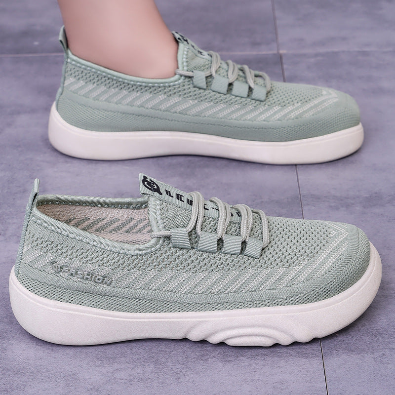 Damen Leichte Freizeit Sneakers mit elastischem Strickdesign und rutschfester Sohle Heidi Mode - Image 3