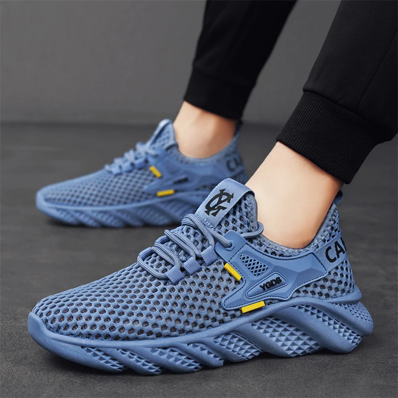 Damen Leichte Lauf-Sneaker mit atmungsaktivem Mesh-Obermaterial und rutschfester Sohle Heidi Mode