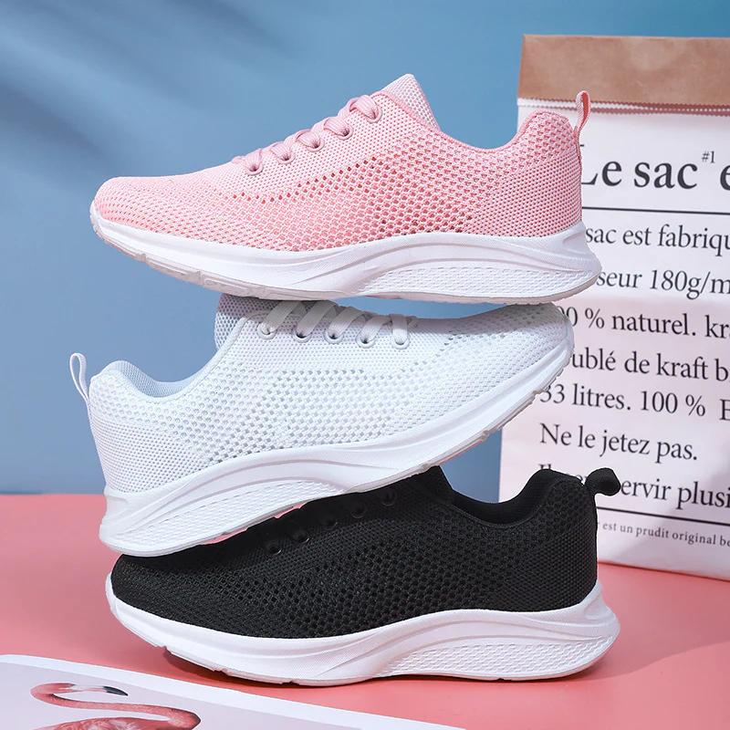 Damen Leichte Laufschuhe mit atmungsaktivem Mesh-Obermaterial und flexibler Sohle Heidi Mode - Image 4