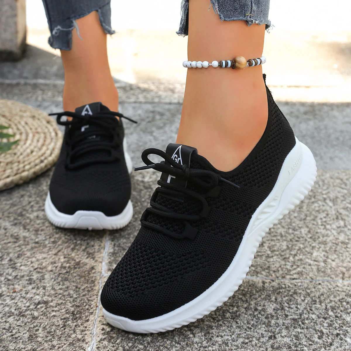 Damen Leichte Laufschuhe mit atmungsaktiver Mesh-Konstruktion und flexibler Sohle Heidi Mode - Image 3
