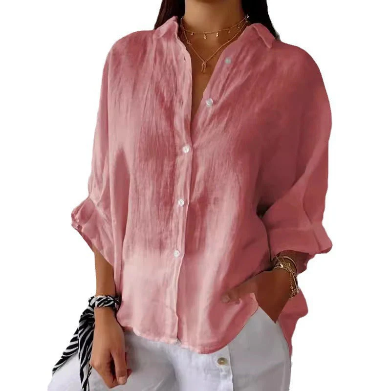 Damen Leichte Leinenbluse mit Lockerer Passform Heidi-Mode - Image 5
