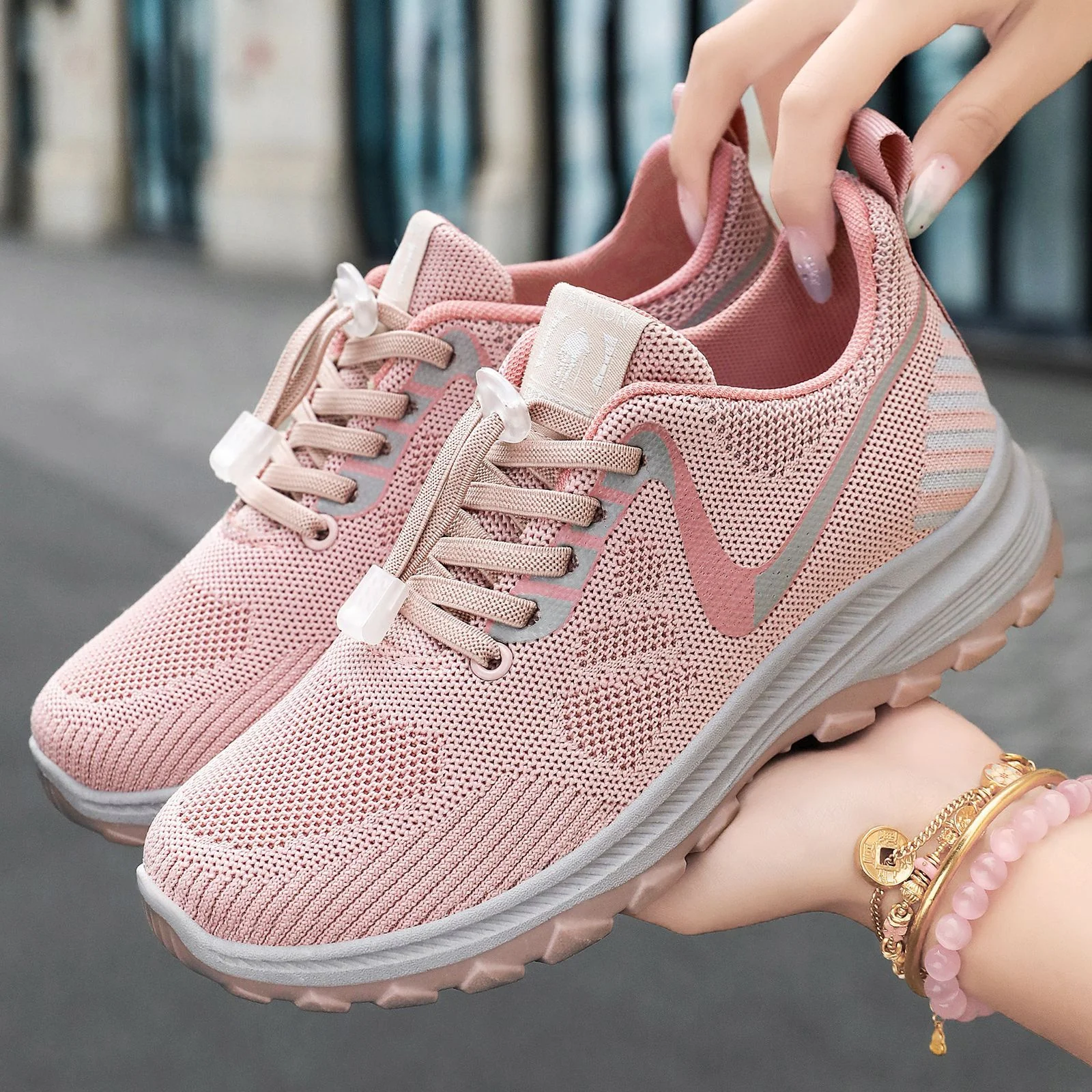 Damen Leichte Mesh-Laufschuhe mit flexibler Sohle Heidi Mode - Image 3