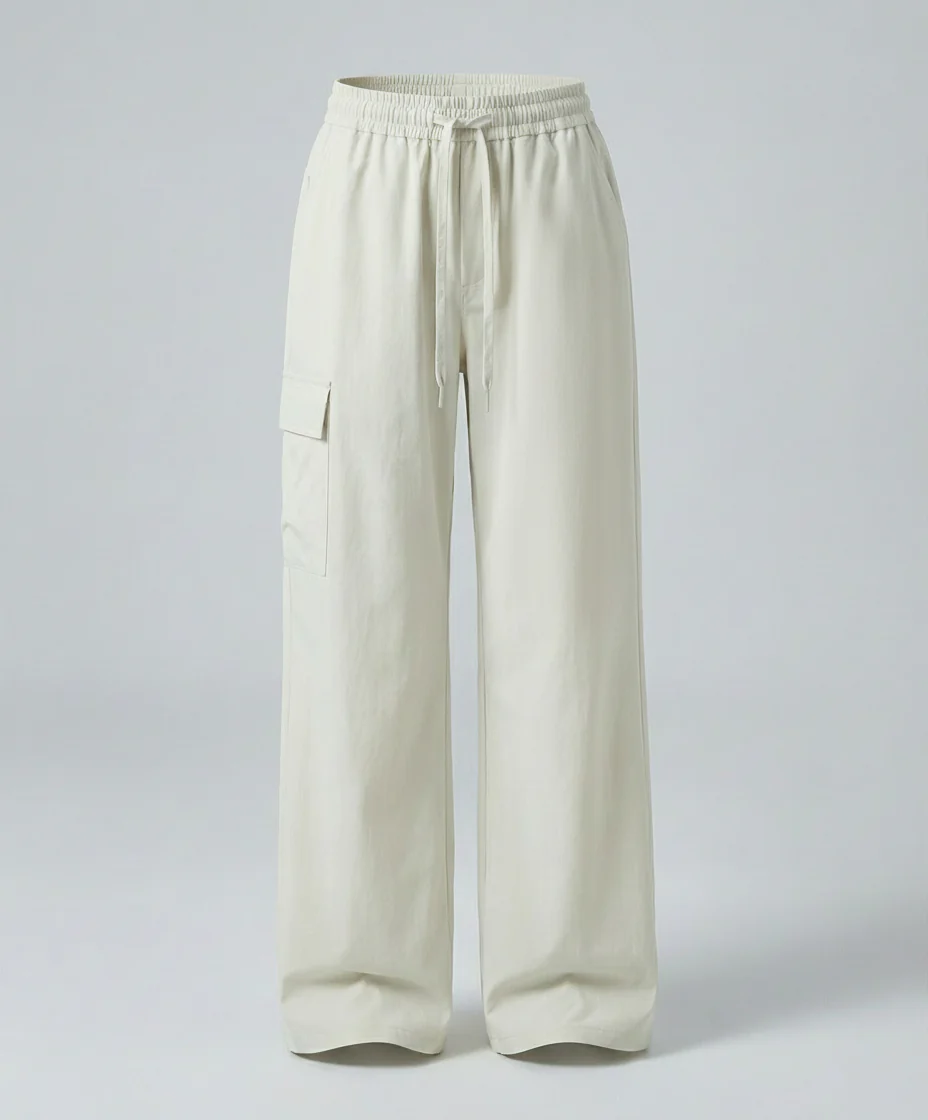 Damen leichte packbare Outdoor-Hose mit weitem Bein elastischem Bund und aufgesetzten Seitentaschen Heidi-Mode - Image 8