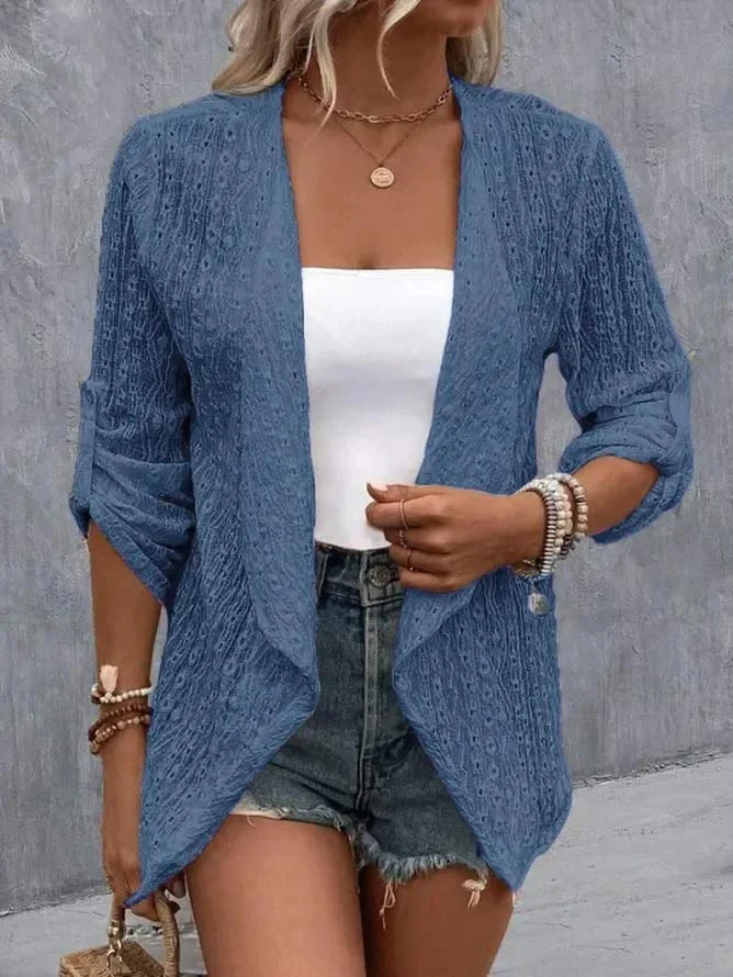 Damen Leichte Schichtenjacke aus atmungsaktiver Struktur Heidi-Mode - Image 7