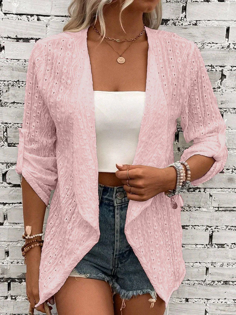 Damen Leichte Schichtenjacke aus atmungsaktiver Struktur Heidi-Mode - Image 9