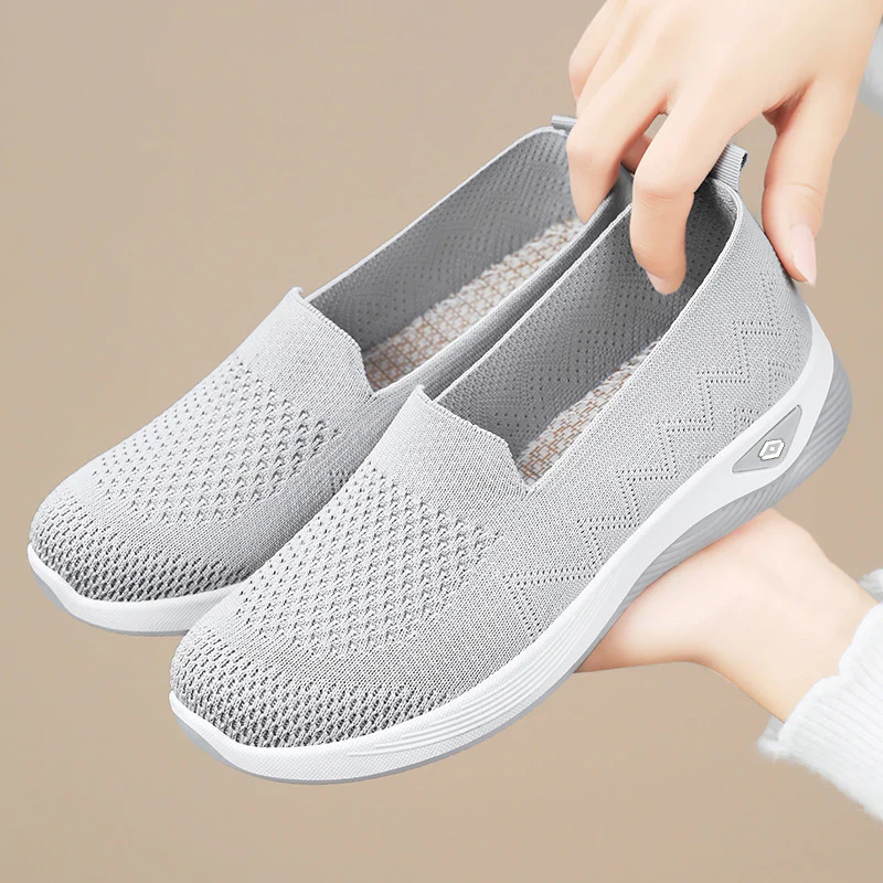 Damen Leichte Slip-On Freizeitschuhe mit atmungsaktivem Mesh-Obermaterial Heidi Mode - Image 2