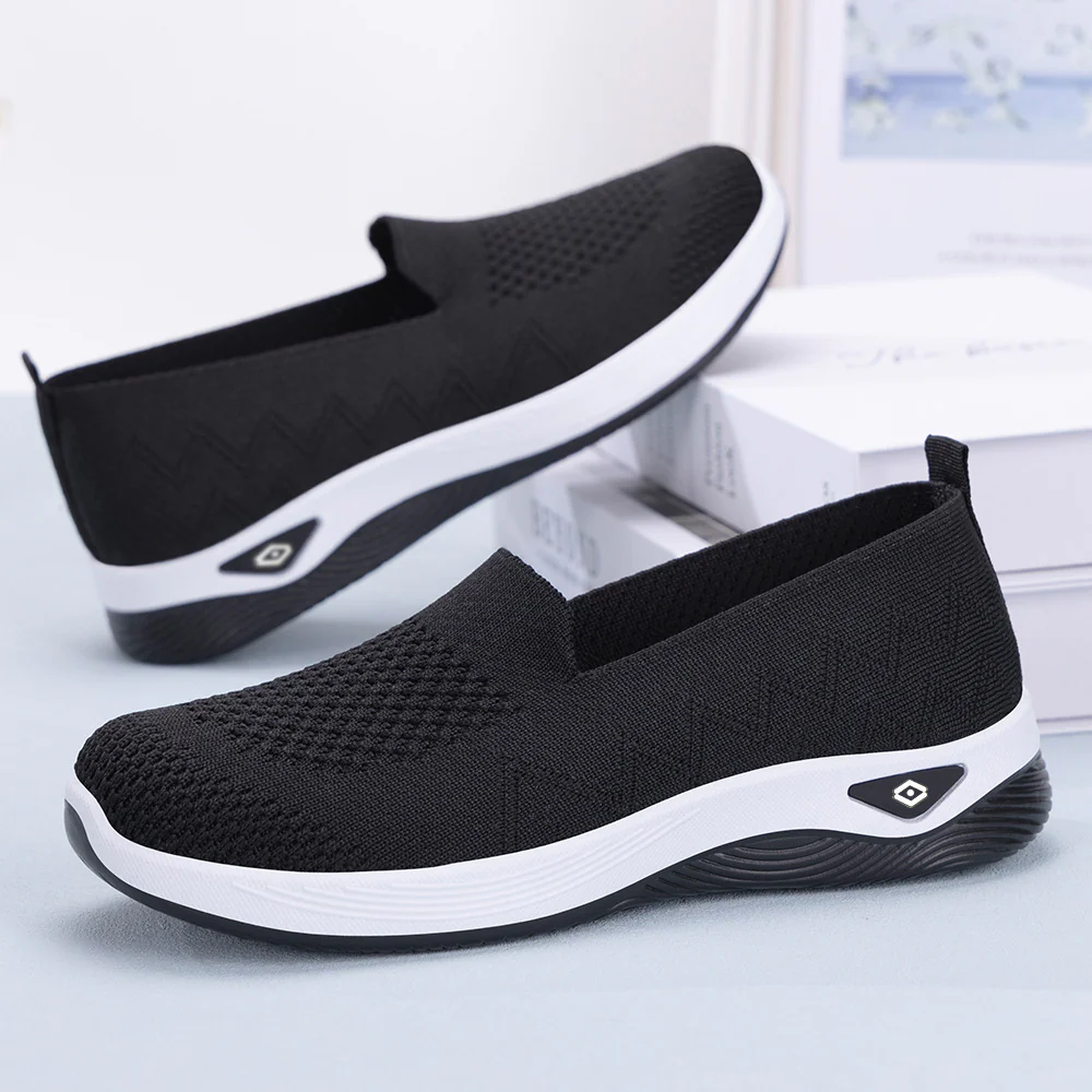Damen Leichte Slip-On Freizeitschuhe mit atmungsaktivem Mesh-Obermaterial Heidi Mode - Image 3