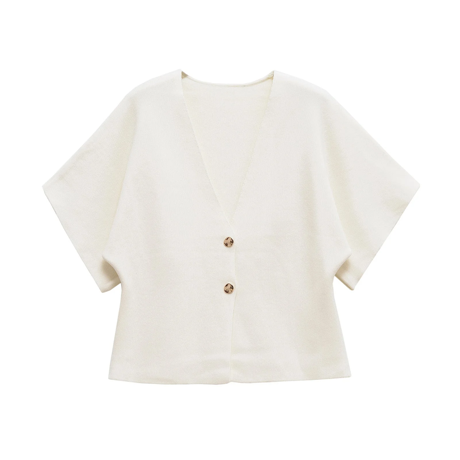 Damen Leichte Strickjacke mit Elegantem V-Ausschnitt und Luxuriösen Knopfdetails Heidi-Mode - Image 9
