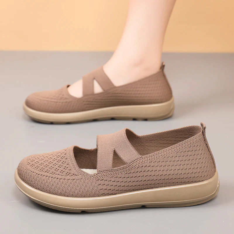 Damen leichte und atmungsaktive Ballerinas mit flexiblem Obermaterial Heidi Mode - Image 4
