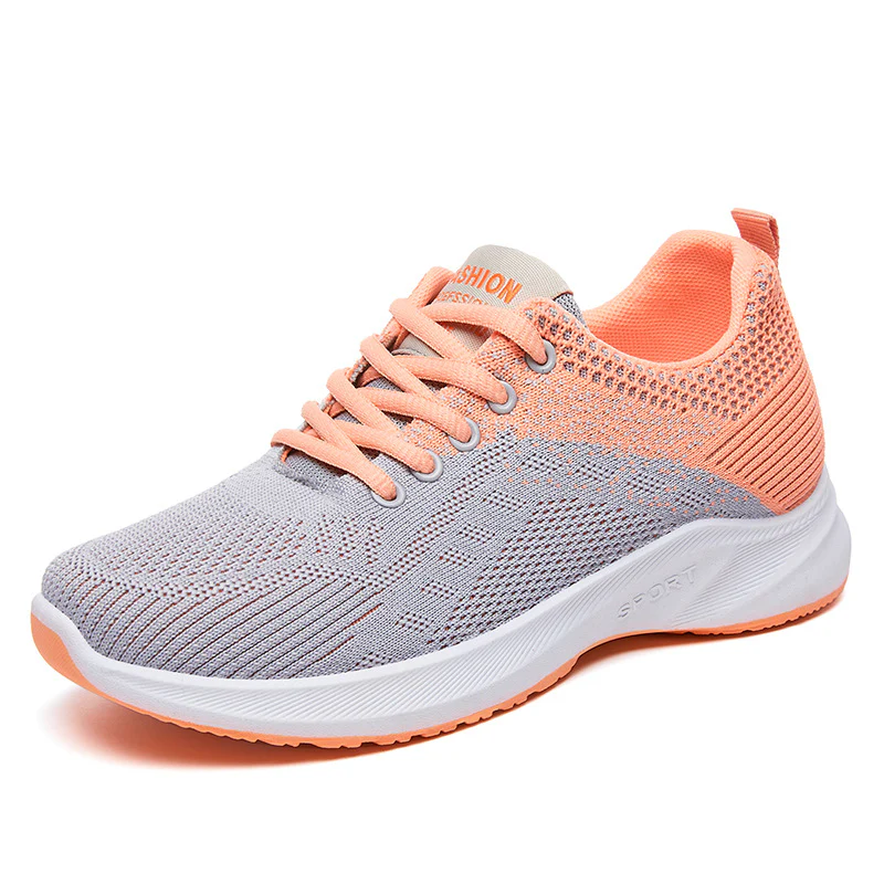 Damen Leichte und atmungsaktive Laufschuhe mit flexiblem Strickdesign Heidi Mode - Image 5