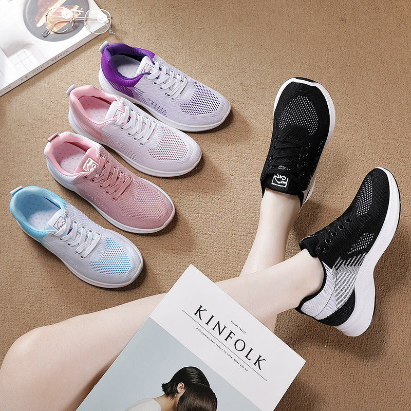 Damen Leichte und atmungsaktive Laufschuhe mit innovativem Strickdesign Heidi Mode - Image 2