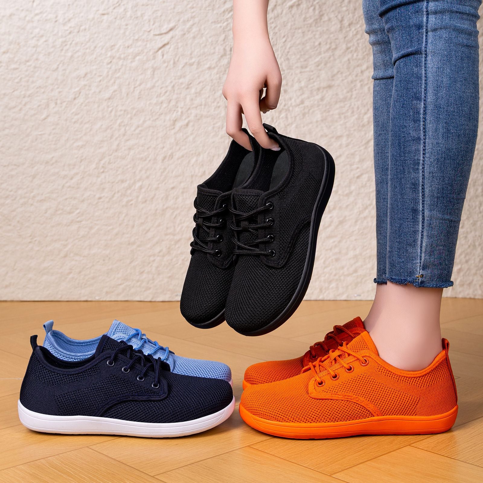 Damen Leichte und atmungsaktive Schnürschuhe mit flexiblem Obermaterial Heidi Mode - Image 4