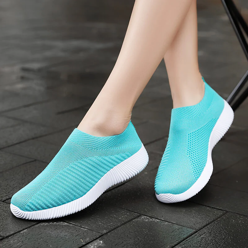 Damen Leichte und atmungsaktive Slip-On Sneakers mit flexiblem Sohlenprofil Heidi Mode - Image 2