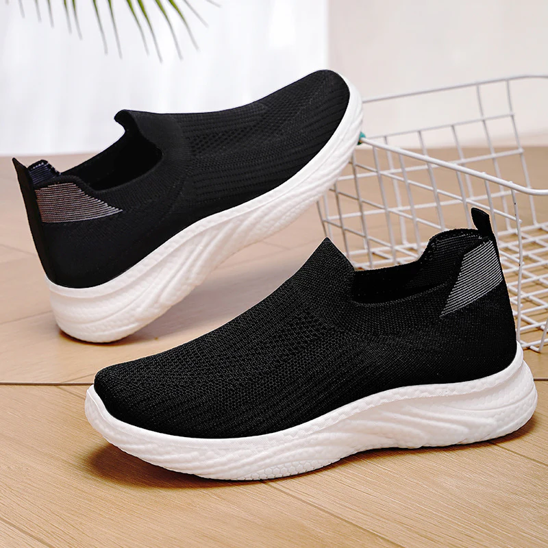 Damen Leichte und atmungsaktive Slip-On Sneakers mit flexibler Sohle Heidi Mode