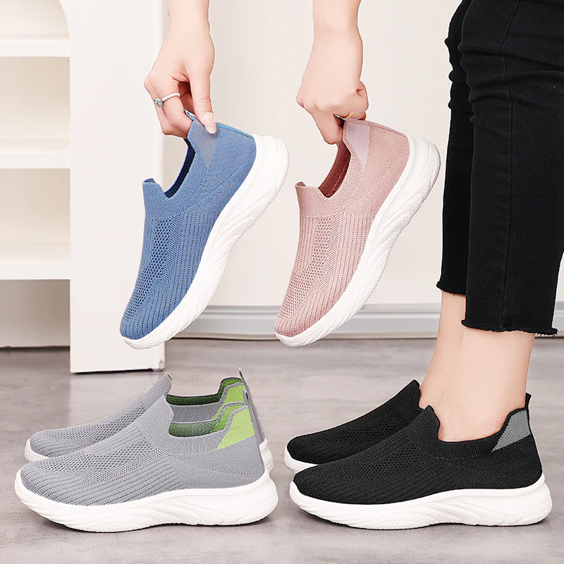 Damen Leichte und atmungsaktive Slip-On Sneakers mit flexibler Sohle Heidi Mode - Image 3