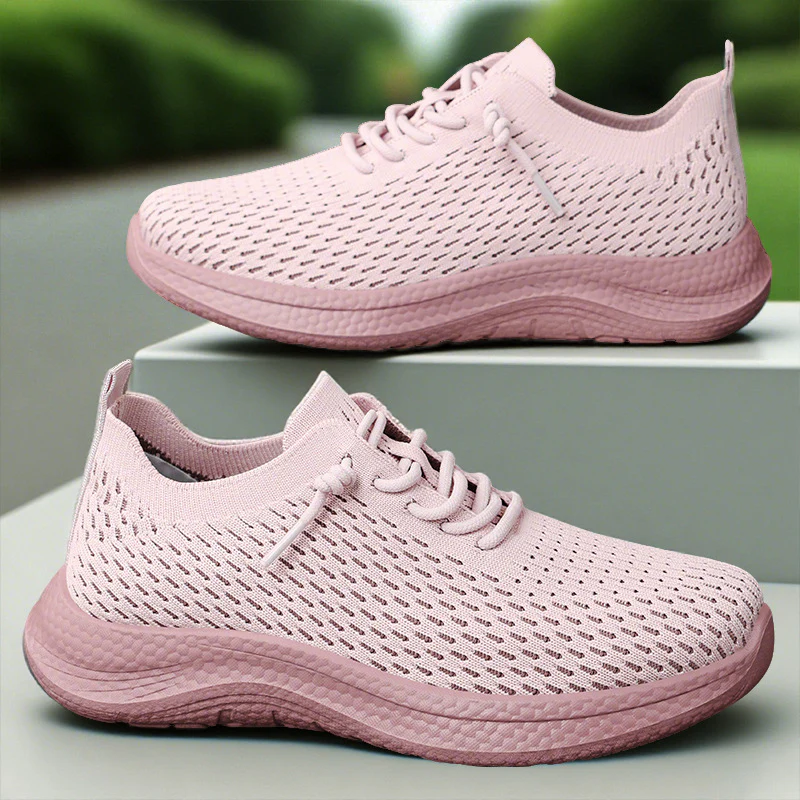 Damen Leichte und atmungsaktive Sneaker mit flexiblem Strickoberteil Heidi Mode - Image 2