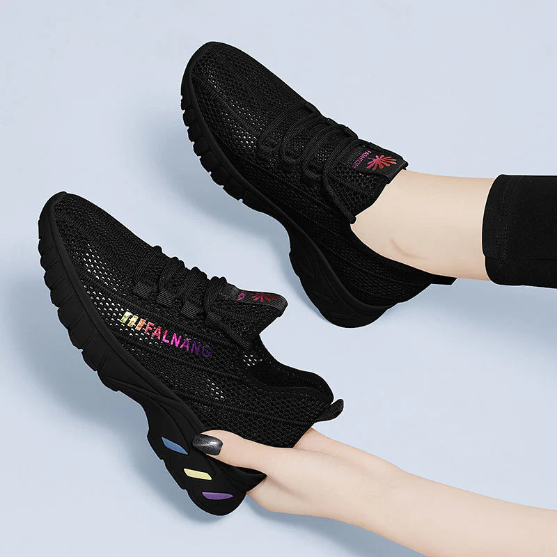 Damen Leichte und atmungsaktive Sport Sneakers mit elastischem Obermaterial Heidi Mode - Image 3