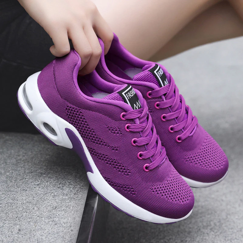 Damen Leichte und atmungsaktive Sportschuhe mit dämpfender Sohle Heidi Mode
