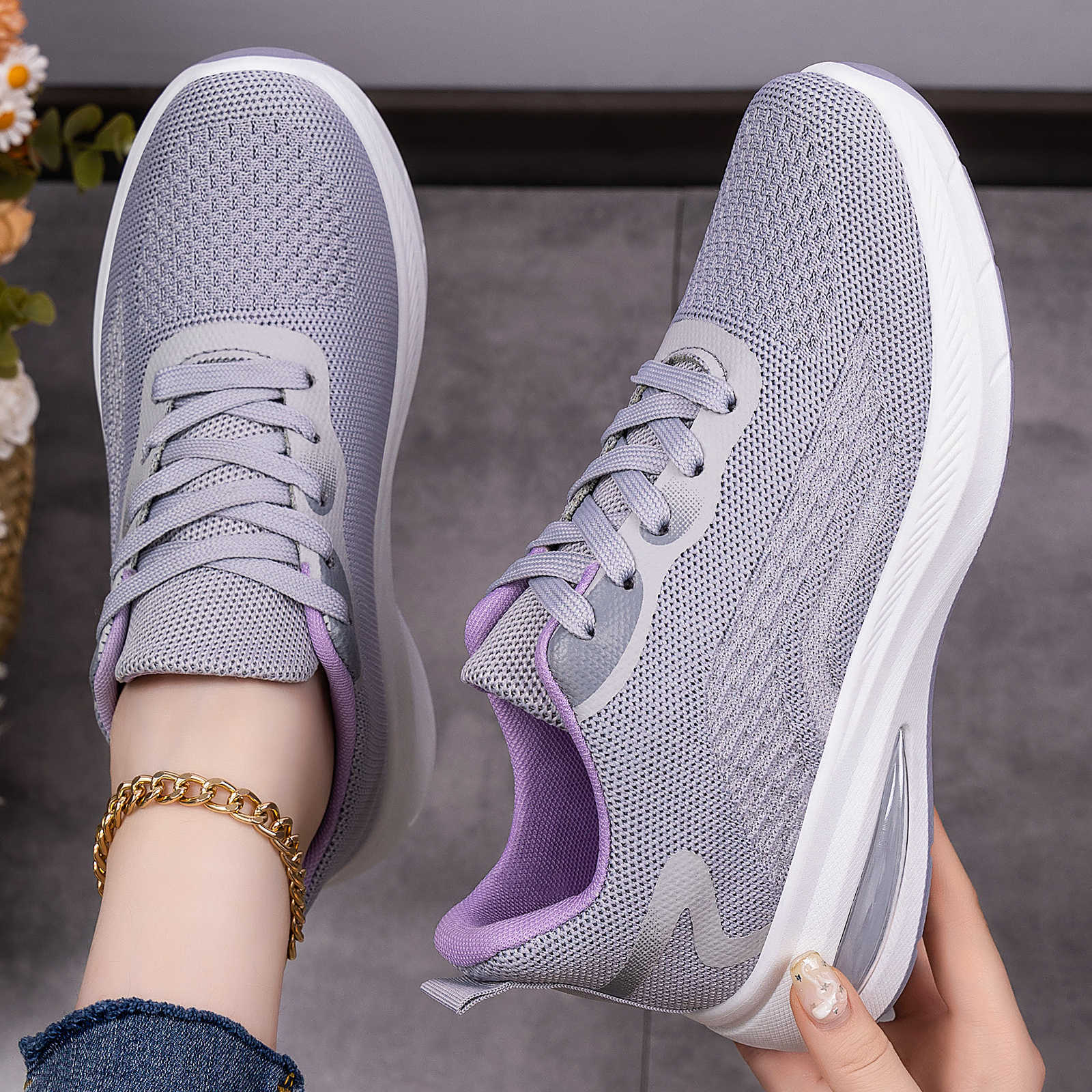 Damen Leichte und bequeme Laufschuhe mit dämpfendem Air Cushion Heidi Mode - Image 3