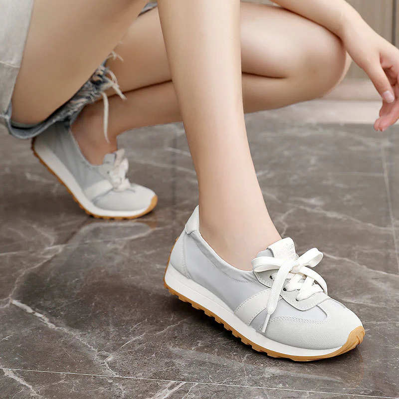 Damen Leichte und flexible Freizeitsneaker mit elastischer Einfassung Heidi Mode - Image 4