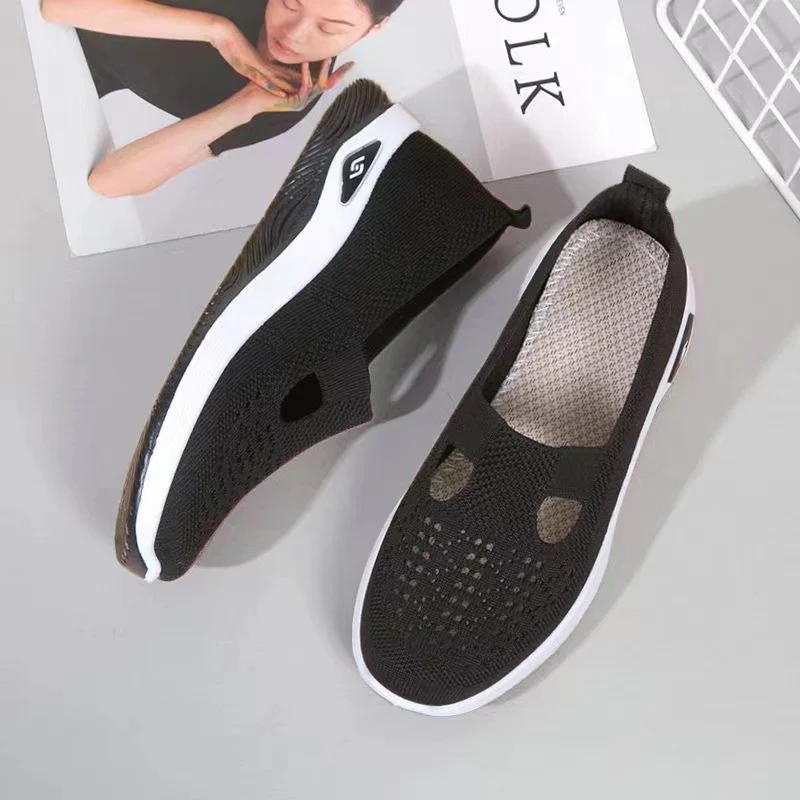 Damen Leichte und luftige Slip-On Sneakers mit elastischer Sohle Heidi Mode - Image 3