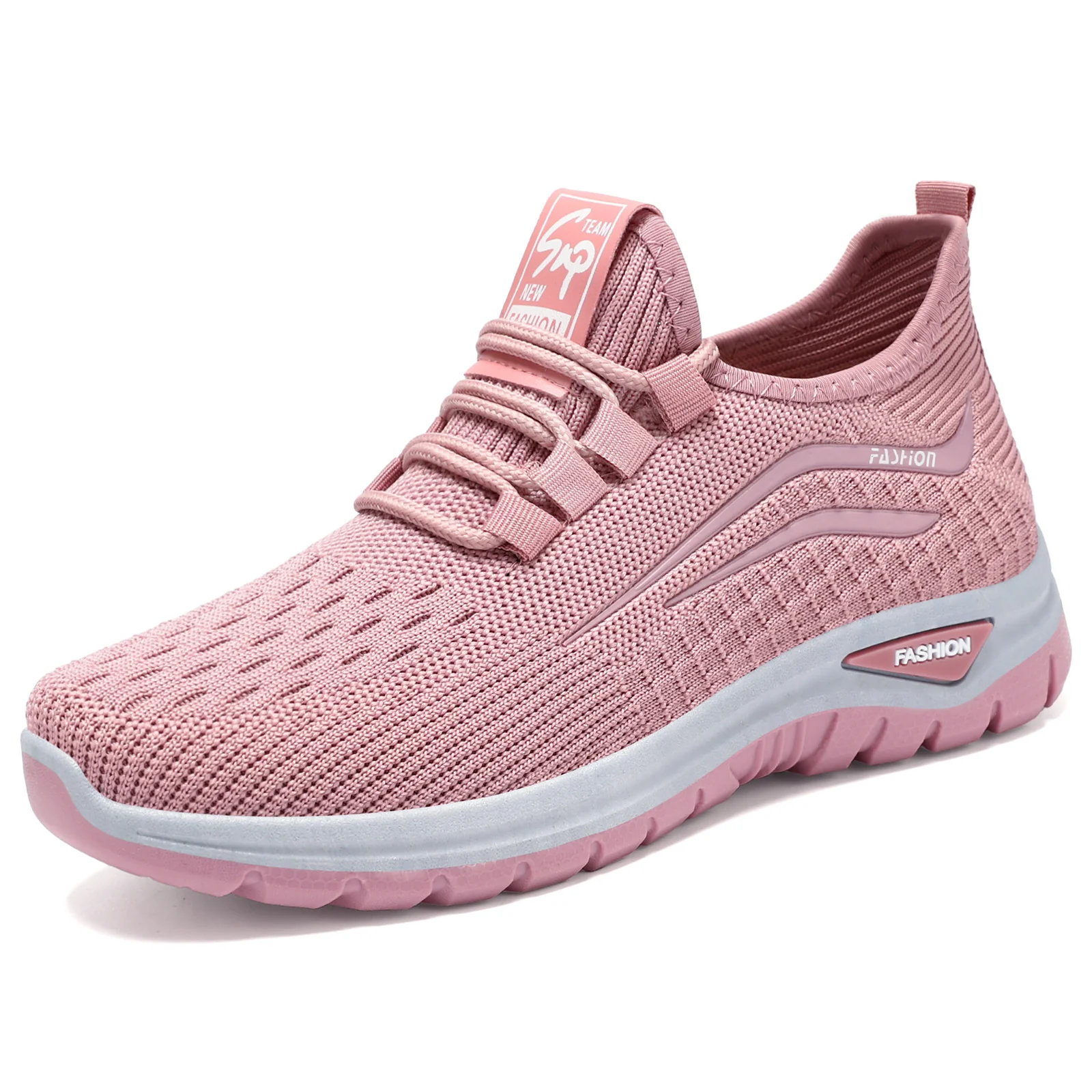 Damen leichtgewichtige Strick-Sneakers mit flexibler Sohle Heidi Mode - Image 4