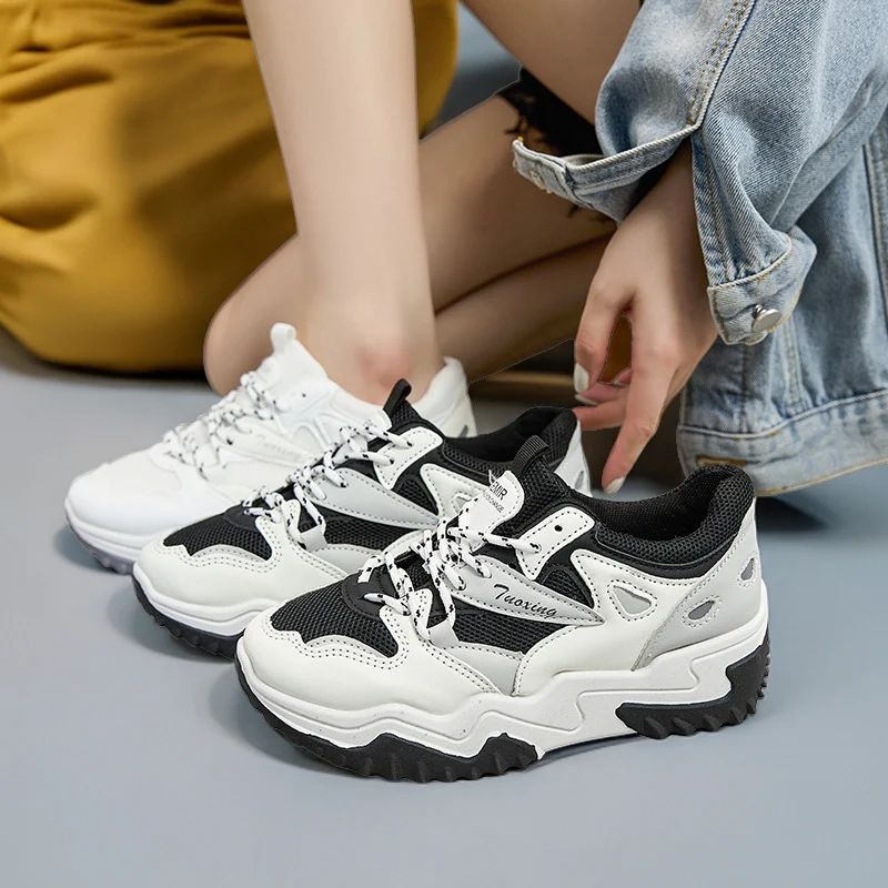 Damen Lifestyle Sneakers mit atmungsaktivem Mesh und rutschfester Sohlenkonstruktion Heidi Mode - Image 4