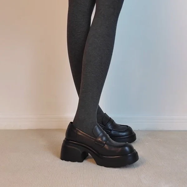 Damen Loafers mit robustem Blockabsatz und eleganter Riemchenverzierung Heidi Mode - Image 3